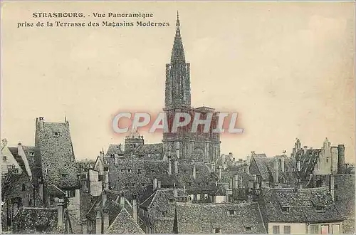 Cartes postales Strasbourg Vue Panoramique prise de la Terrasse des Magasins Modernes