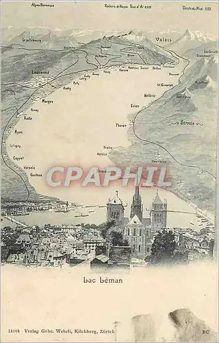 Cartes postales Lac Leman