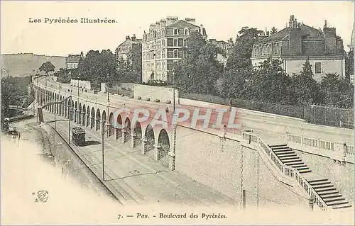Cartes postales Pau Boulevard des Pyrenees
