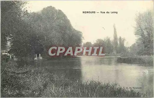 Cartes postales Nemours Vue du Loing