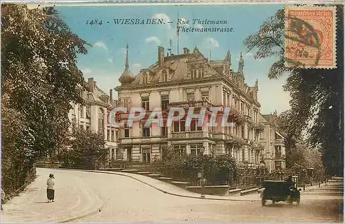 Ansichtskarte AK Wiesbaden Rue Thelemann Thelemannstrasse