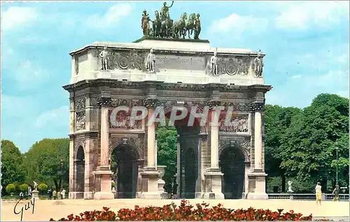 Cartes postales L'Arc de Triomphe du Carrousel et les jardins