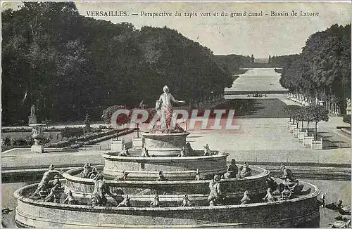 Ansichtskarte AK Versailles Perspective du tapis vert et du grand canal Bassin de Latone