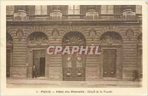 Ansichtskarte AK Paris Hotel des Monnaies Detail de la Facade