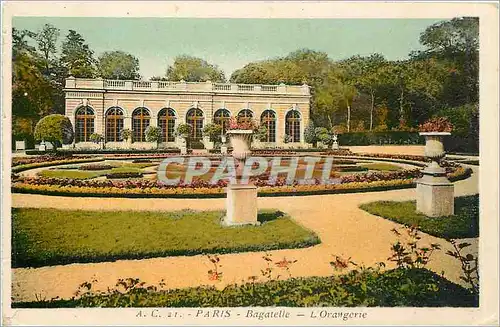 Cartes postales Paris Bagatelle L'Orangerie