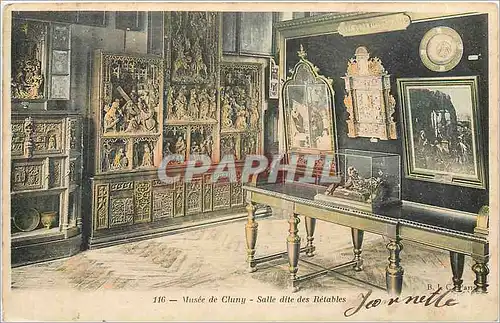 Cartes postales Musee de Cluny Salle dite des Retables