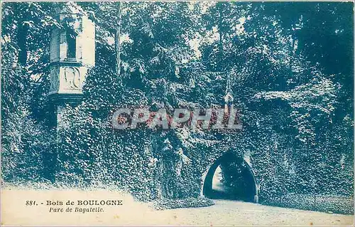 Cartes postales Bois de Boulogne Parc de Bagatelle