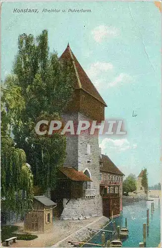 Cartes postales Konstanz Rheintor u Pulverturm