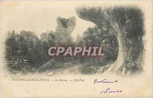 Cartes postales Montpellier le Vieux Le Balcon