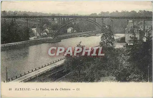 Ansichtskarte AK Mayenne Le Viaduc vu du Chateau