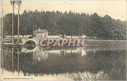 Ansichtskarte AK Melun Pont Marin