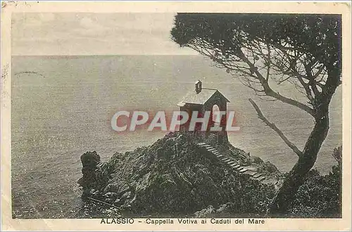 Ansichtskarte AK Alassio Cappella Votiva al Caduti del Mare