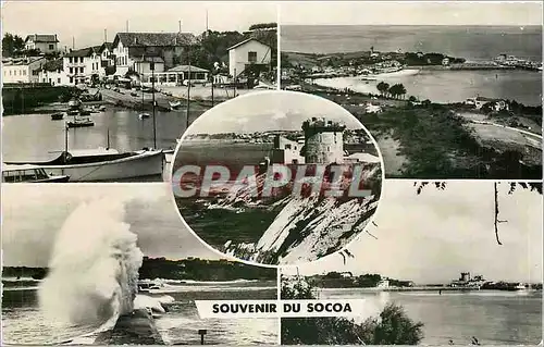 Moderne Karte Souvenir du Socoa