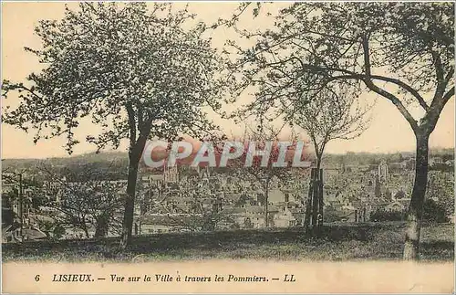 Cartes postales Lisieux Vue sur la Ville a travers les Pommiers