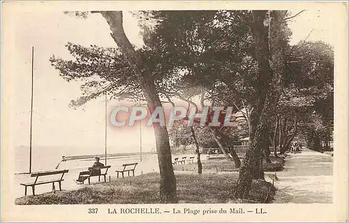 Cartes postales La Rochelle La Plage prise du Mail