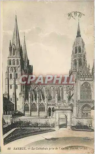 Cartes postales Bayeux La Cathedrale prise de l'Ancien Eveche