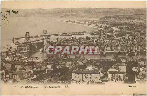 Cartes postales Marseille Vue Generale