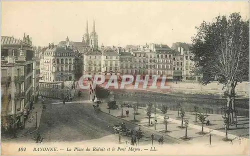 Ansichtskarte AK Bayonne La Place du Reduit et le Pont Mayou