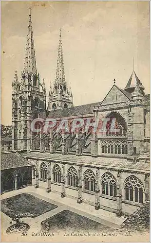 Cartes postales Bayonne La Cathedrale et le Cloitre