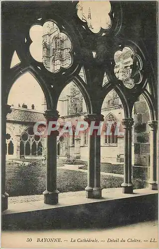 Cartes postales Bayonne La Cathedrale Detail du Cloitre