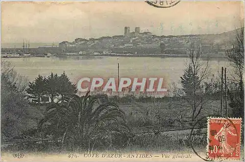 Cartes postales Cote d'Azur Antibes Vue generale