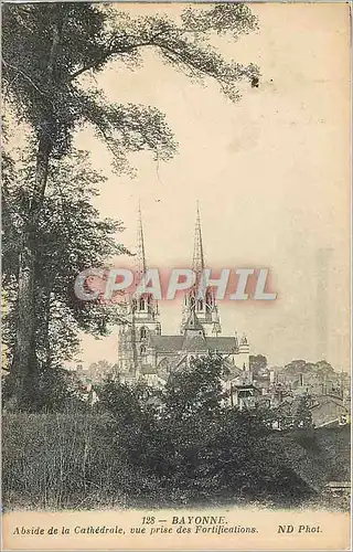 Cartes postales Bayonne Abside de la Cathedrale vue prise des Fortifications