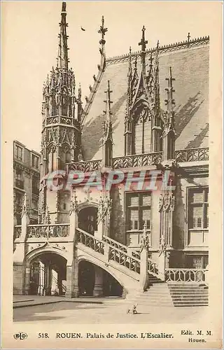 Cartes postales Rouen Palais de Justice L'Escalier