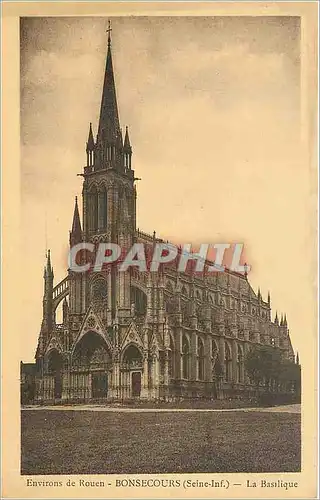 Ansichtskarte AK Environs de Rouen Bonsecours Seine Inf La Basilique