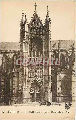 Ansichtskarte AK Limoges La Cathedrale porte Saint Jean