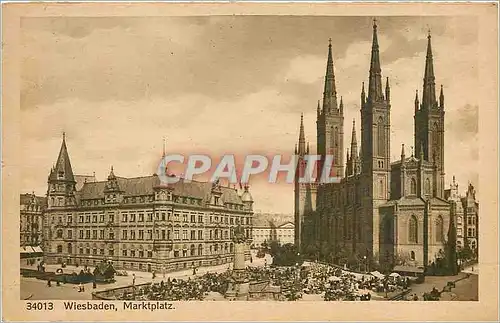Cartes postales Wiesbaden Marktplatz