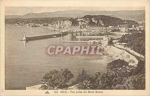 Cartes postales Nice Vue prise du Mont Boron