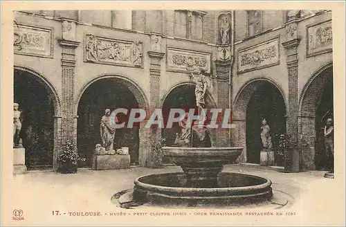 Cartes postales Toulouse Musee petit cloitre