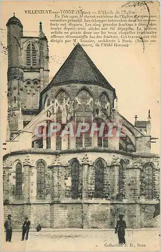 Cartes postales Villeneuve sur Yonne L'Abside de l'Eglise