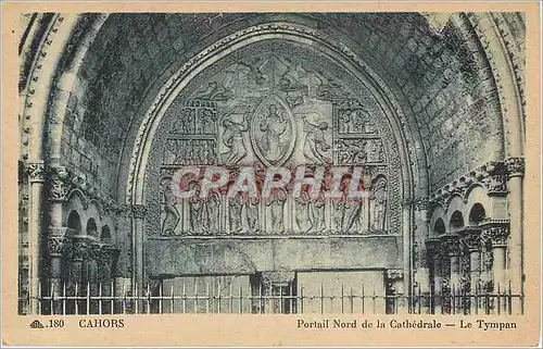 Cartes postales Cahors Portail Nord de la Cathedrale Le Tympan