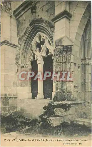 Cartes postales St John de Marnes DS Partie Restauree du Cloitre