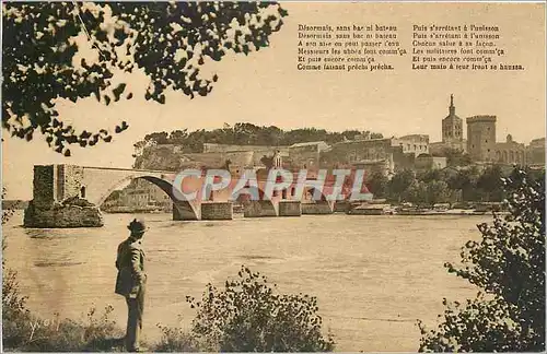 Cartes postales Avignon Vaucluse Le Pont St Benezet et le Rhone