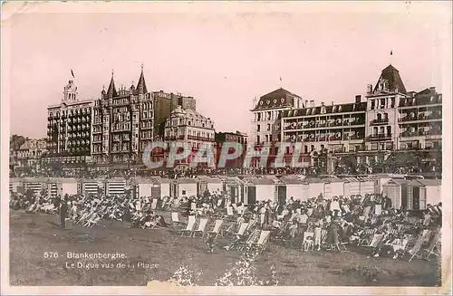 Cartes postales Blankenberghe Le Digue vue de la Plage