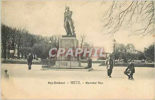 Ansichtskarte AK Ney Denkmal Metz Marechal Ney