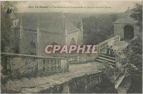 Cartes postales Le Faouet Vue generale de Sainte Barbe et Chapelle de Saint David