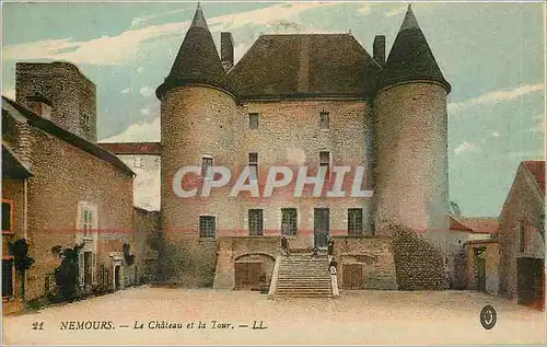 Ansichtskarte AK Nemours Le Chateau et la Tour