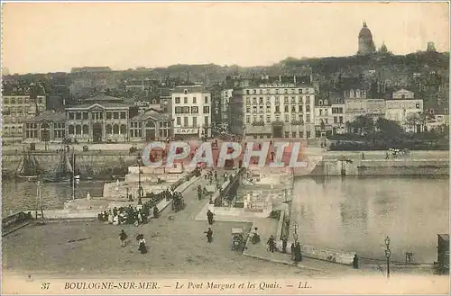 Ansichtskarte AK Boulogne sur Mer Le Pont Marguet et les Quais