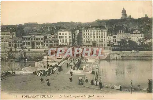 Cartes postales Boulogne sur Mer Le Pont Marguet et les Quais