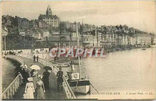 Ansichtskarte AK Boulogne sur Mer L'Avant Port Bateaux