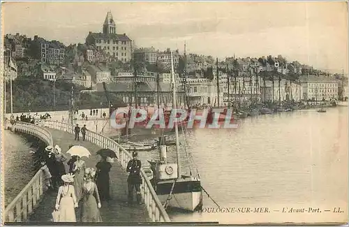 Cartes postales Boulogne sur Mer L'Avant Port Bateaux