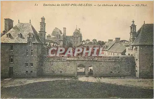 Ansichtskarte AK Environs de Saint Pol de Leon Le Chateau de Kerjean