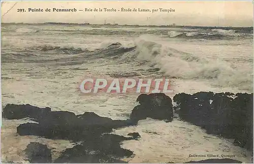 Cartes postales Pointe de Penmarch Baie de la Torche Etude de Lames par Tempere