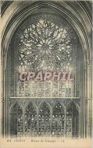 Cartes postales Amiens Rosace du Transept