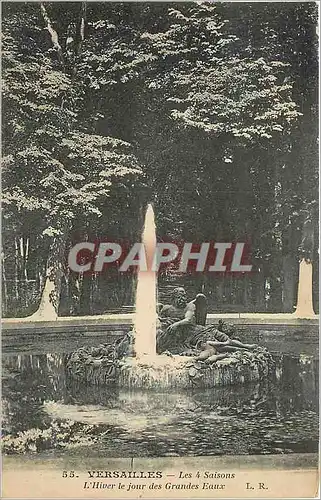 Cartes postales Versailles Les 4 Saisons L'Hiver le Jour des Grandes Eaux