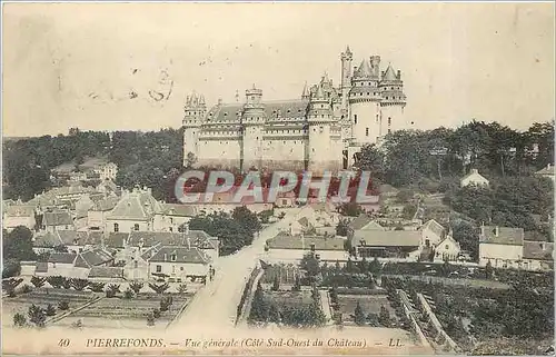 Ansichtskarte AK Pierrefonds Vue generale Cote Sud du Chateau