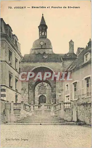 Cartes postales Joigny Escaliers et Porche de St Jean